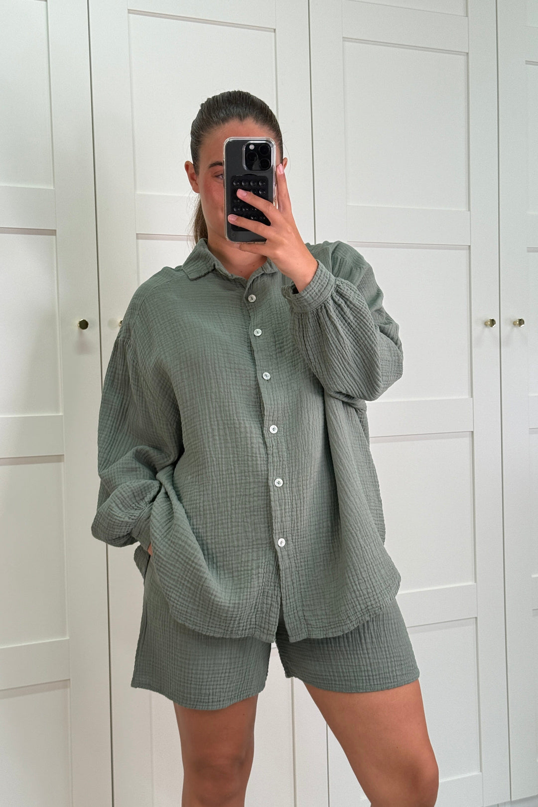 A-bee - Colette - Kaki Skjorter