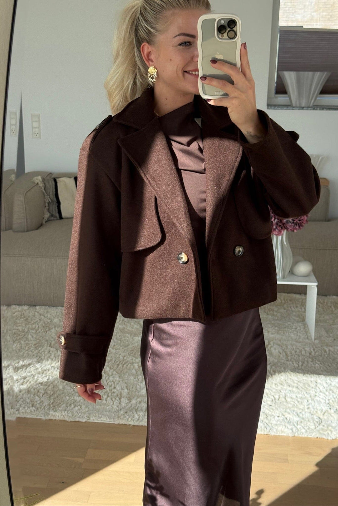 A-bee - Naomi Jacket - Dark Maroon Jakker