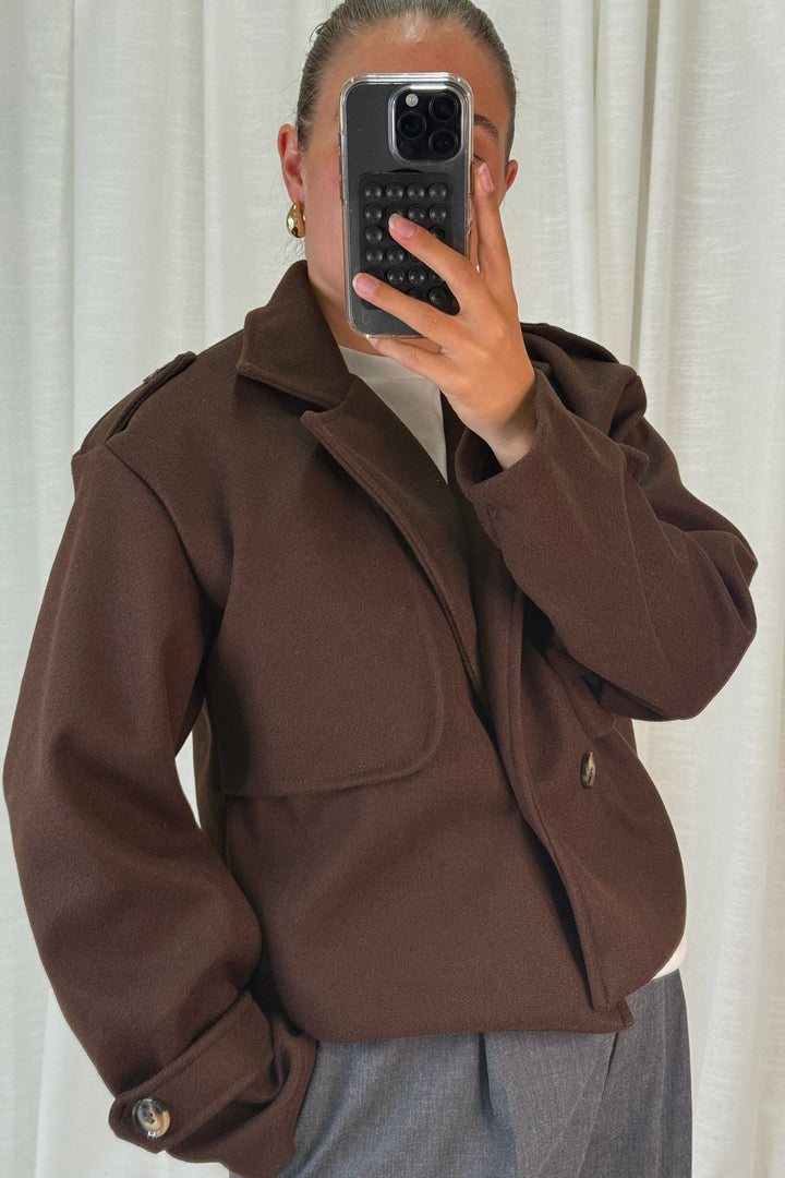 A-bee - Naomi Jacket - Dark Maroon Jakker