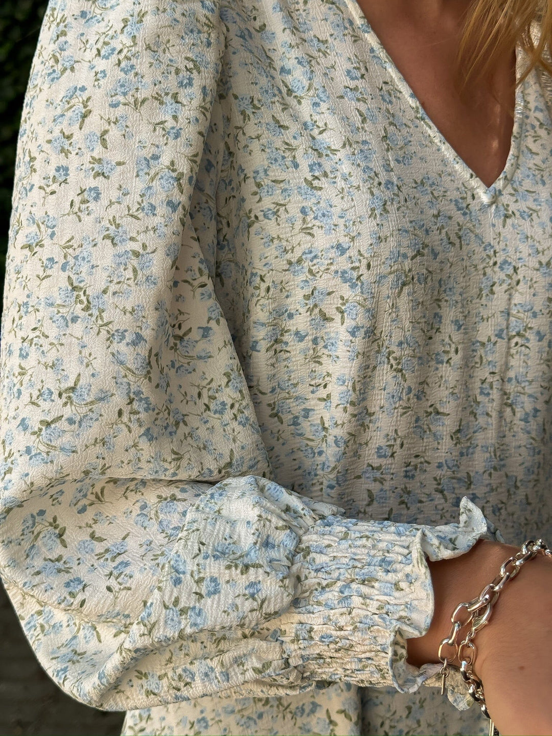 A-View - Leoni Dress AV4722 - 091 - Blue/White Kjoler