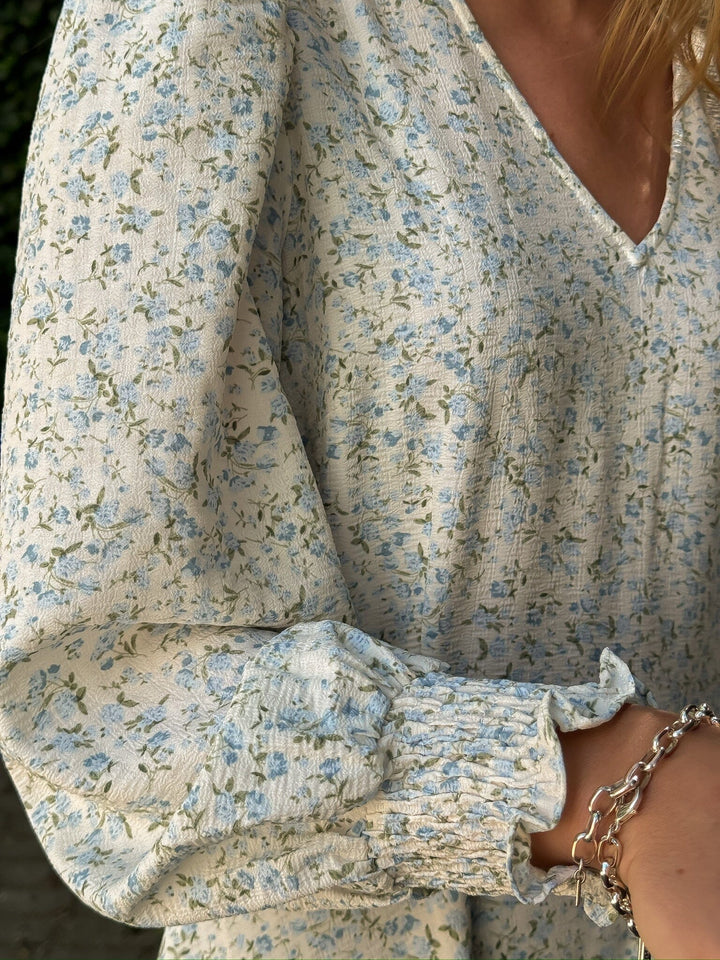 A-View - Leoni Dress AV4722 - 091 - Blue/White Kjoler