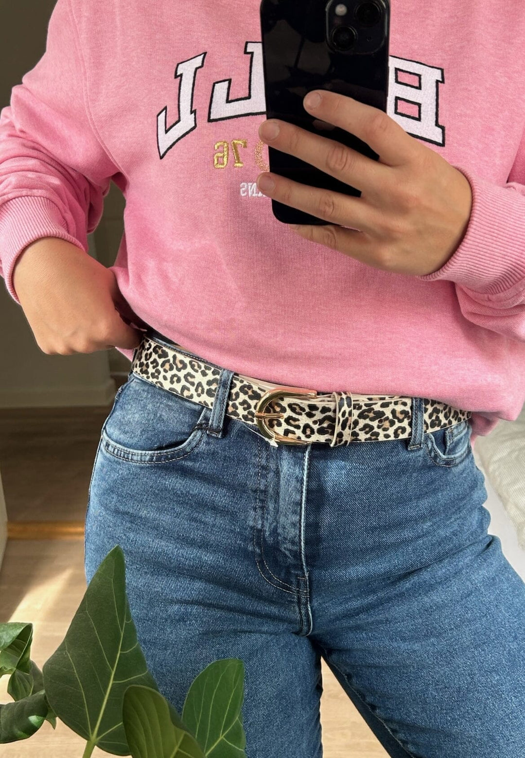 Anobel Copenhagen - Leopard Print Belt C-23158 - Beige Bælter