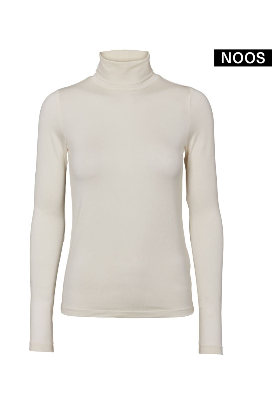 Basic Apparel - Joline T-Neck - 003 Off White Trøjer