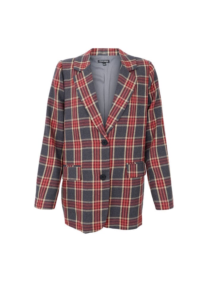 Black Colour - Bcnellie Blazer 41007 - Wine Kimono