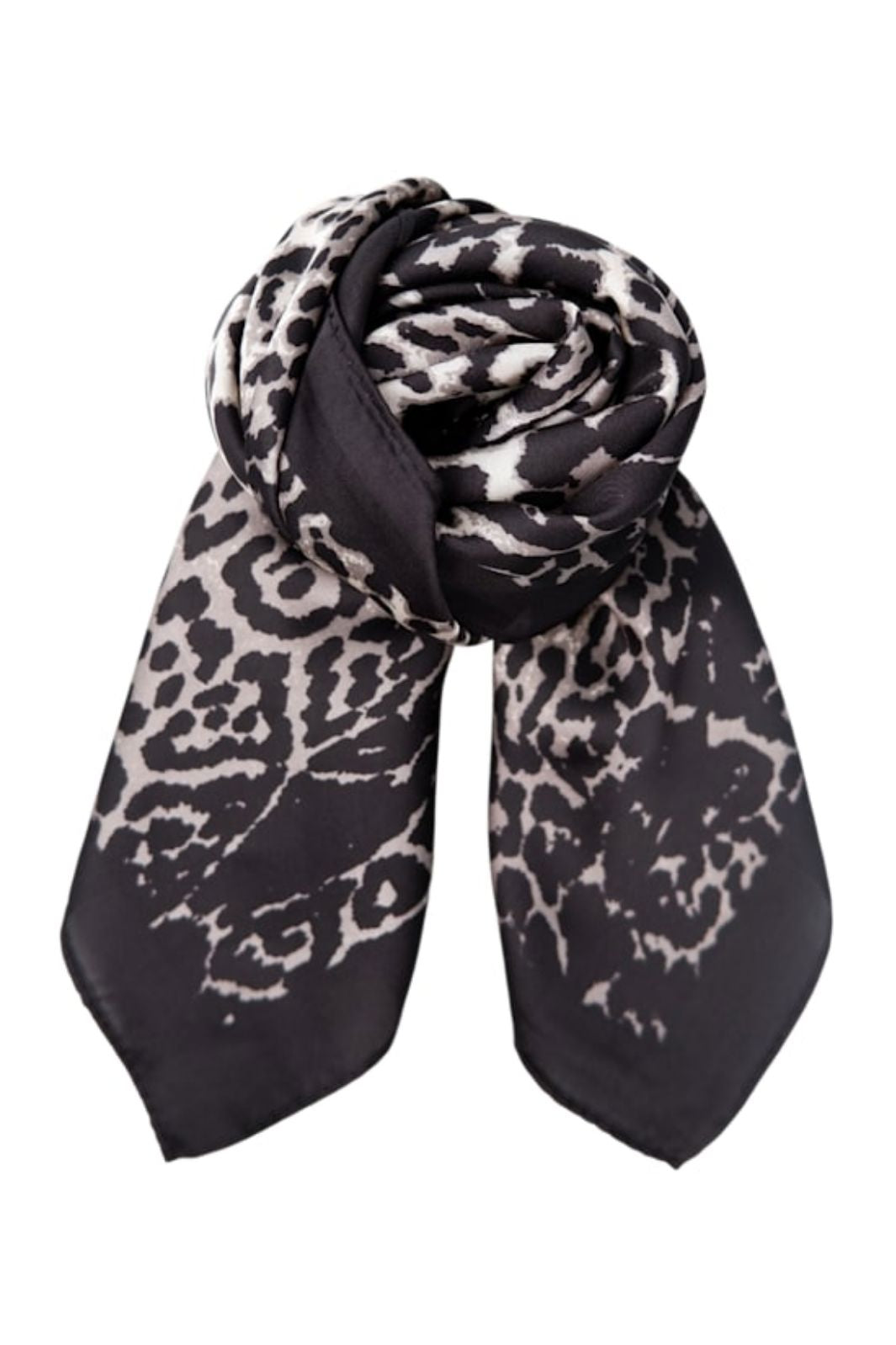 Black Colour - Bcrani Leo Mini Scarf 3633 - Grey Tørklæder