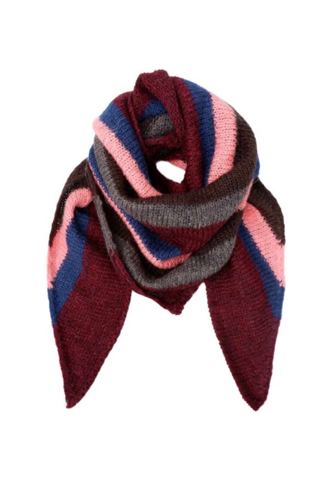 Black Colour - Bcsisse Triangle Scarf 208410 - Wine Tørklæder