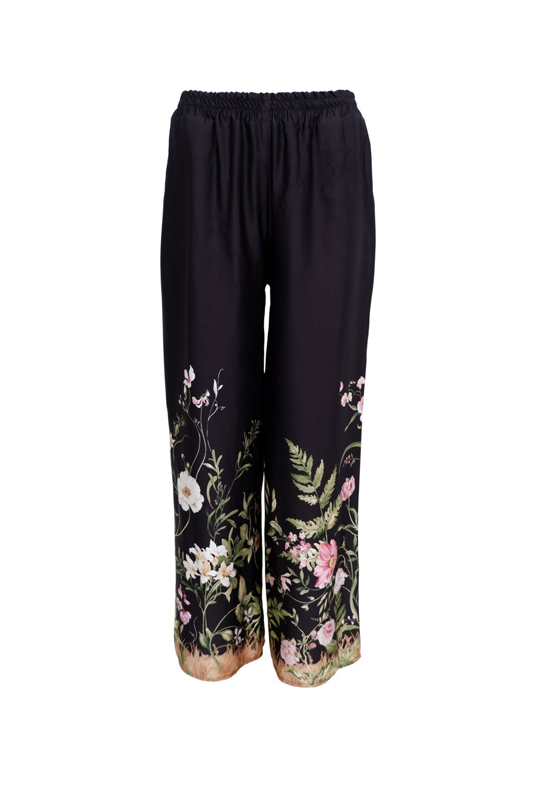 Black Colour - Bczennia Pant 40915 - Black Flower