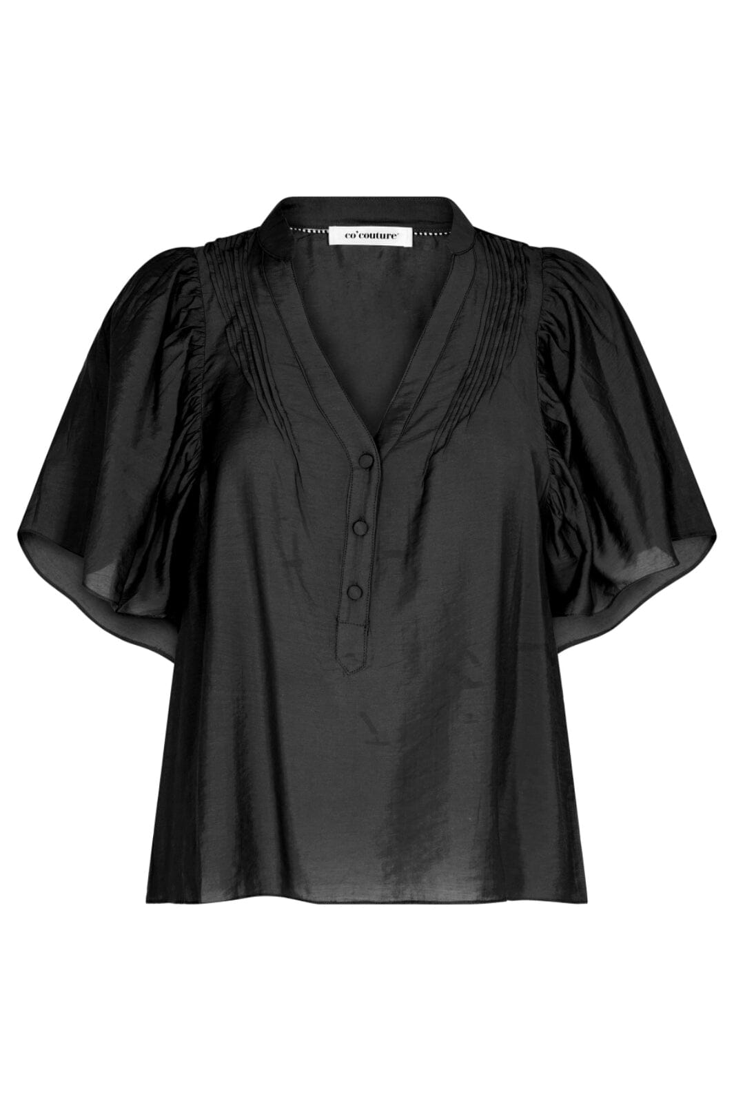Co´couture - Callumc Pintuck Top - 96 Black T-shirts
