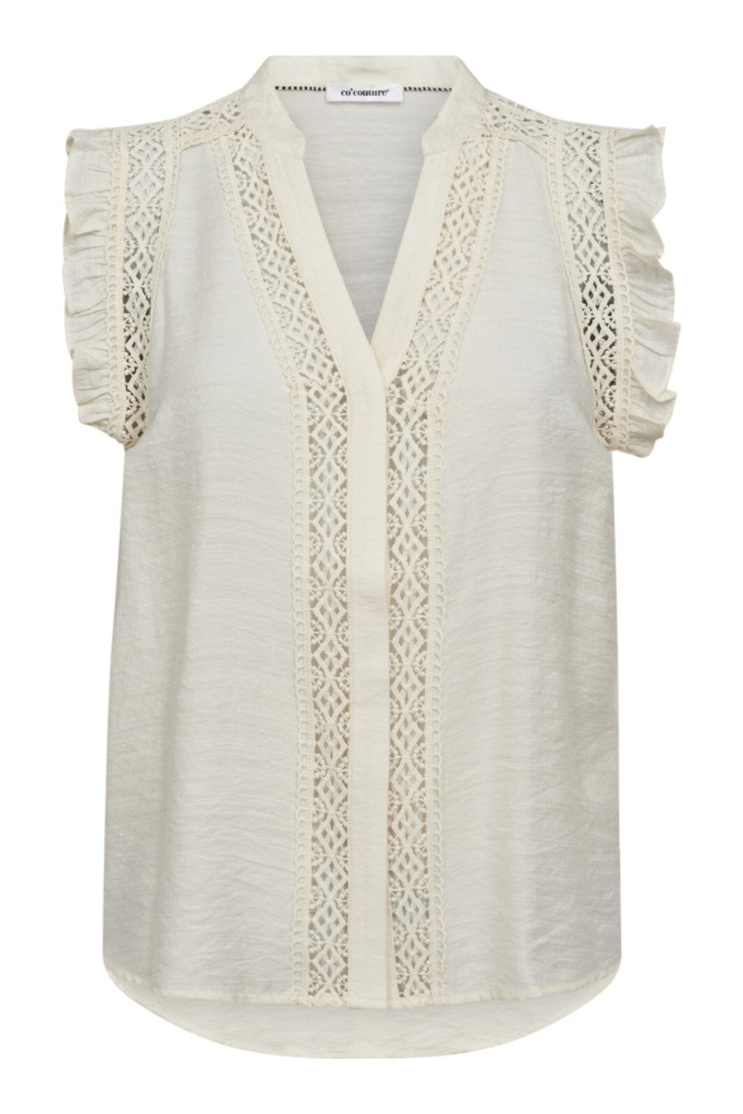 Co´Couture - Caryncc Frill Top 35837 - 11 - Off White