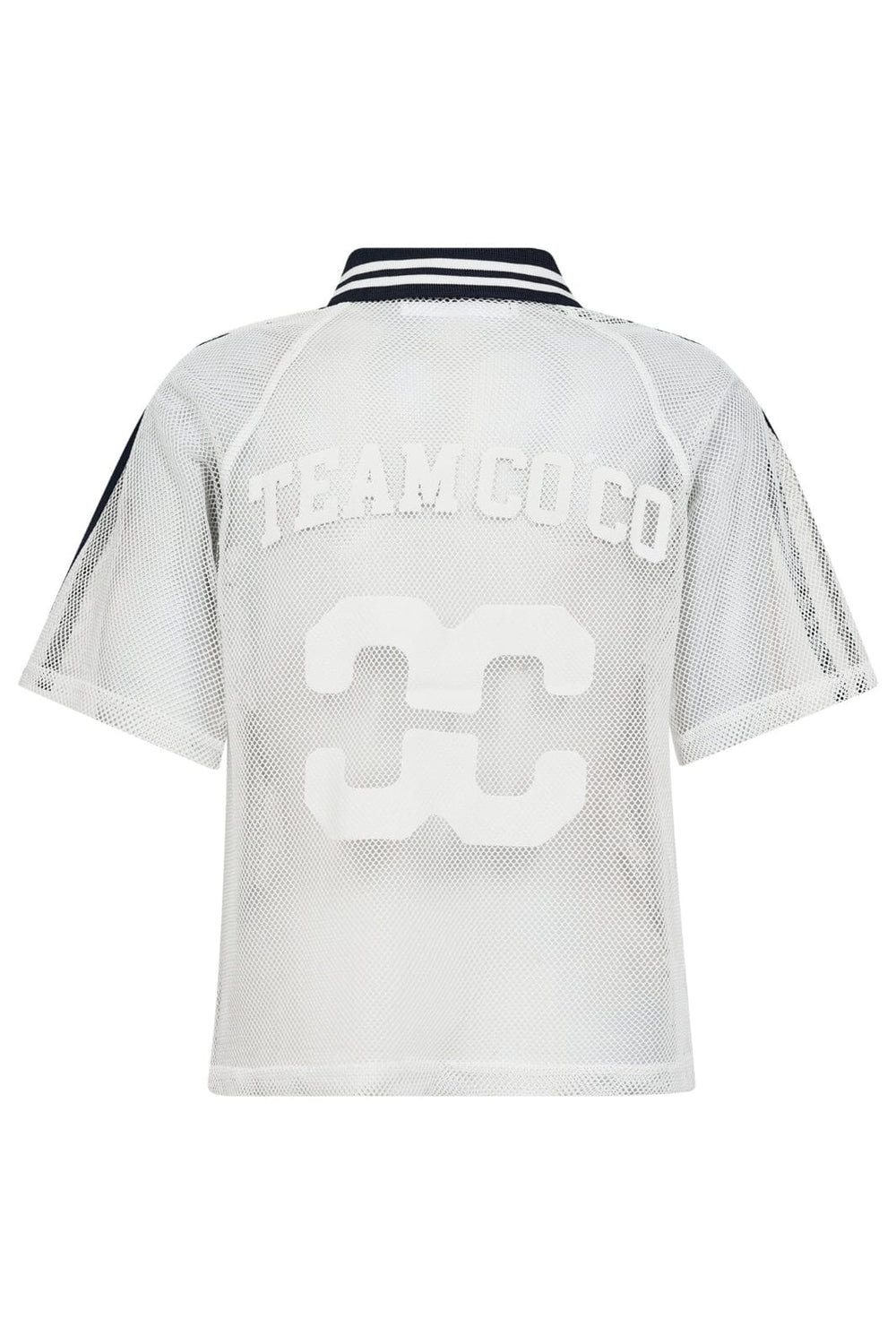 Co´Couture - Cococc Mesh Polo Tee 33157 - 40120 - Whitenavy