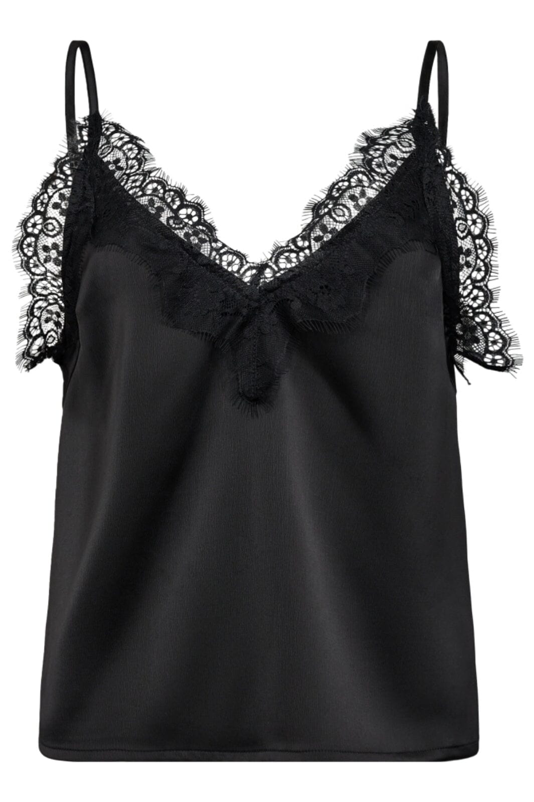 Co´Couture - Denisecc Lace Mix Singlet 33153 - 96 - Black