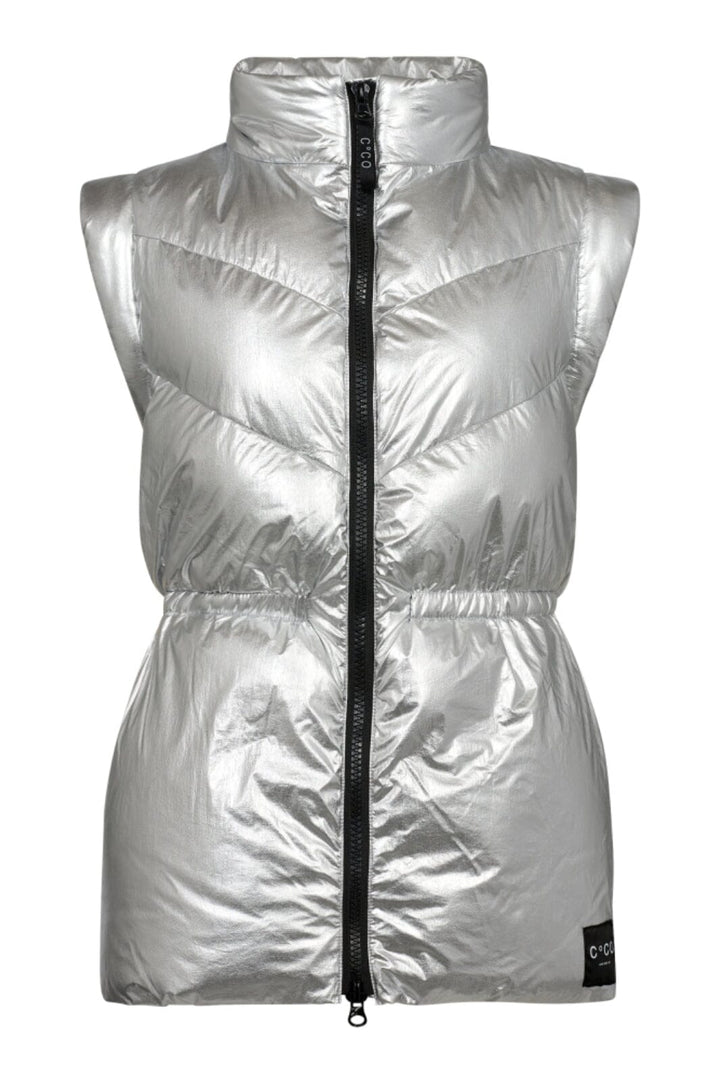 Co´couture - Metalcc Puffer Vest 30195 - 930 Silver Jakker