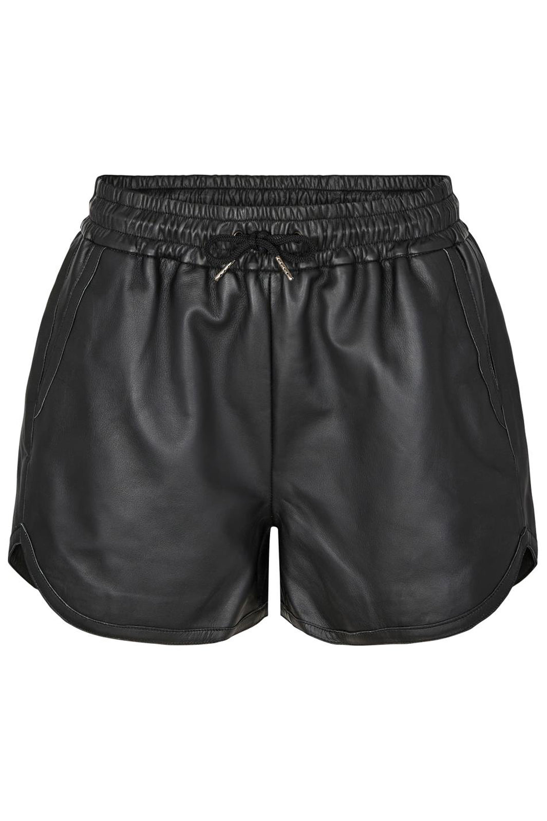 Co´couture - Phoebe Leather Crop Shorts - Black Shorts