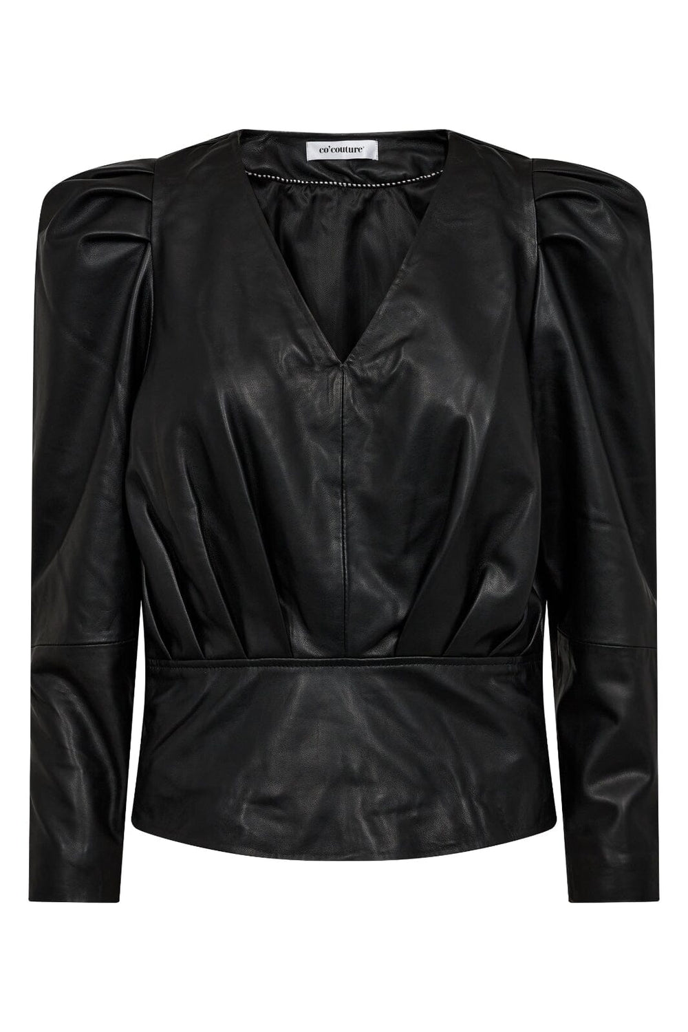 Co´couture - Phoebecc Drape Puff Blouse - 96 Black Bluser