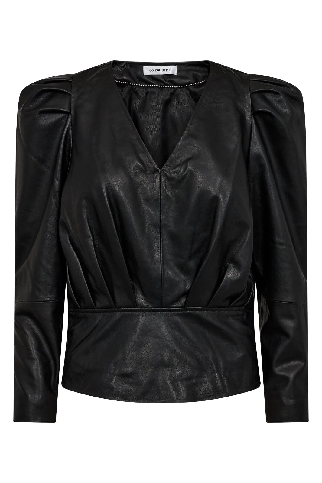 Co´couture - Phoebecc Drape Puff Blouse - 96 Black Bluser