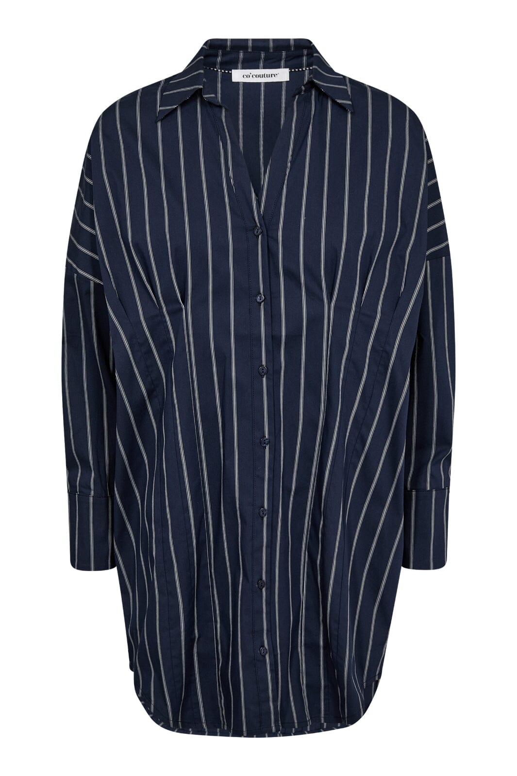Co´couture - Sebicc Stripe Pleat Shirt 35625 - 120 Navy Skjorter