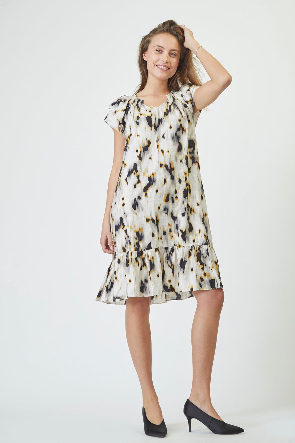 Co´Couture - Sunrisecc Crop Elisa Dress 36469 - 199 - Bone Kjoler