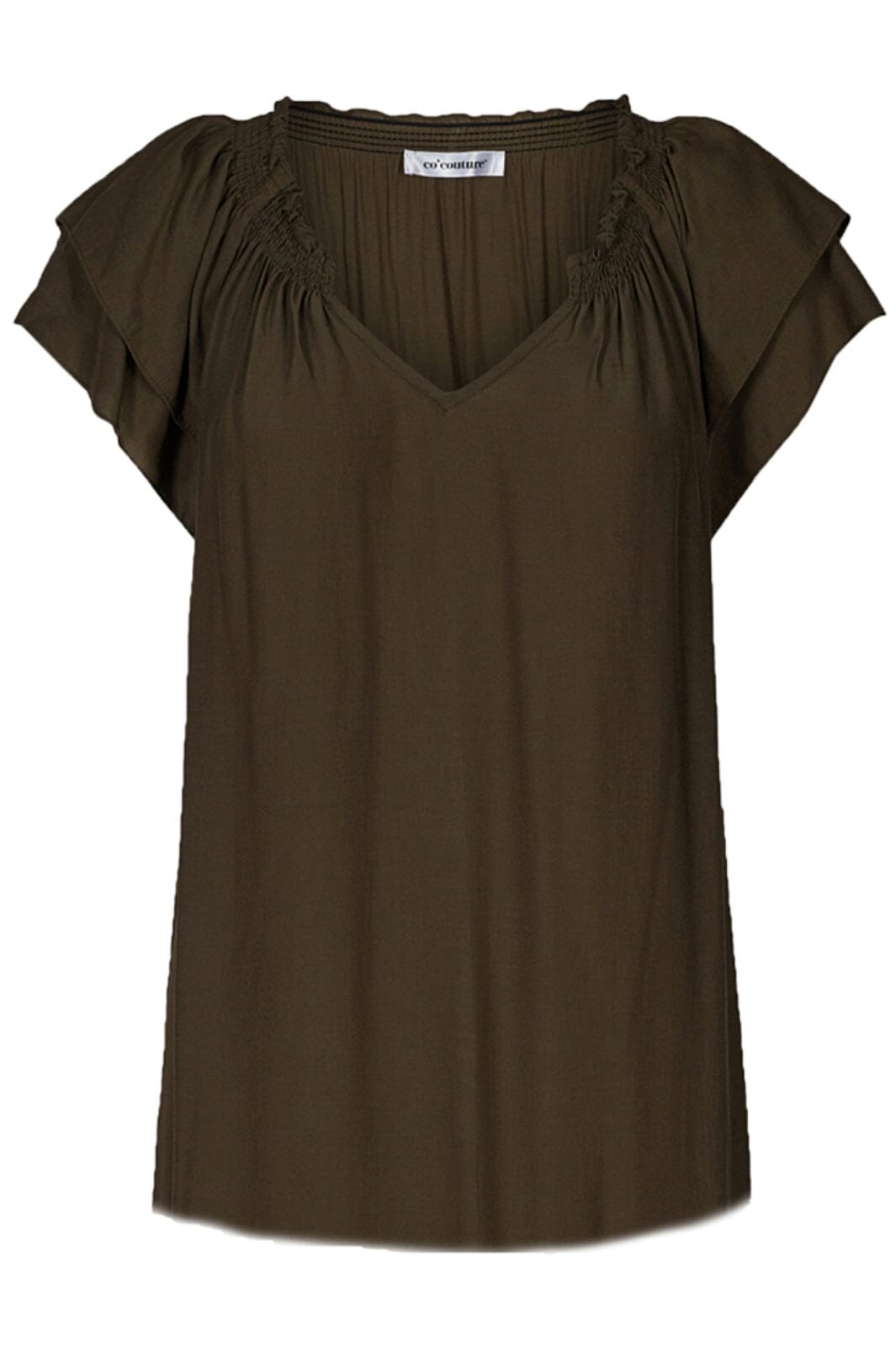 Co´couture - Sunrisecc Top 75683 - 39 Dark Army Skjorter