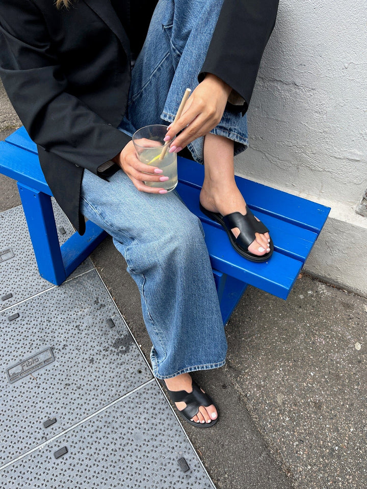 Copenhagen Shoes - Ivy Leather - 0001 Black Sandaler