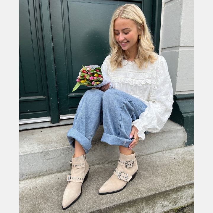 Copenhagen Shoes - Move For More Suede CS8464 - 0002 - Beige Støvler