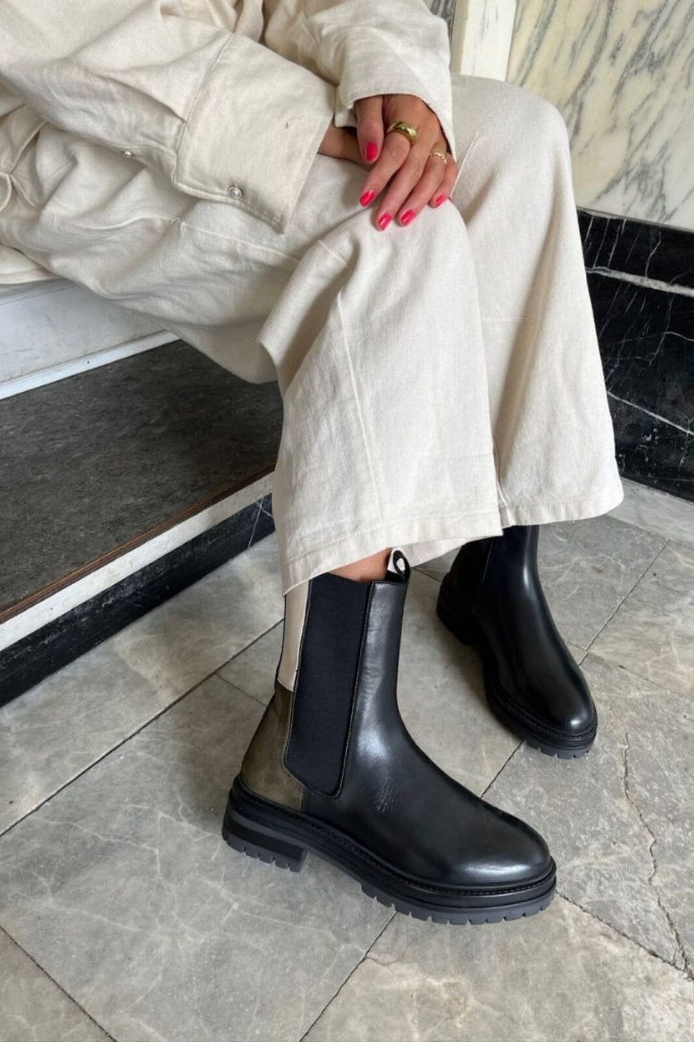 Copenhagen Shoes - New Chessny Combi - 001 Black Støvler