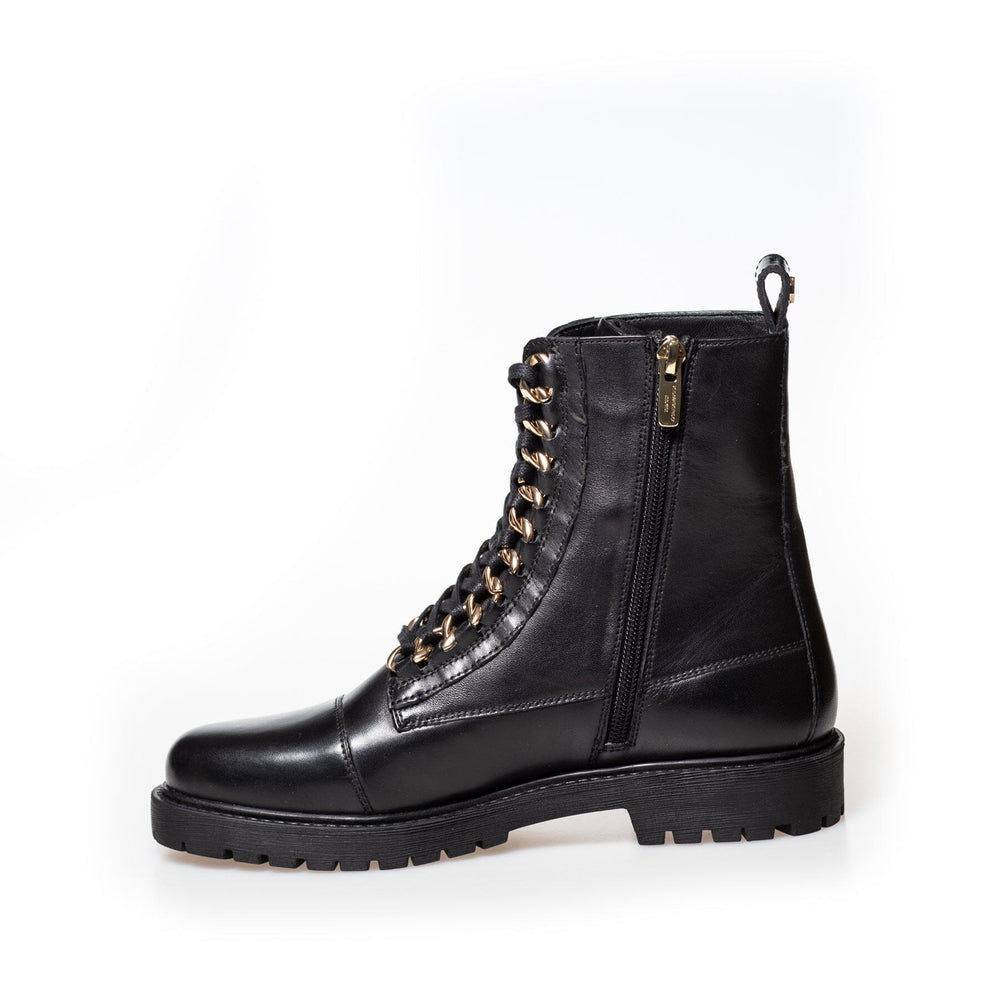 Copenhagen Shoes - New Rock Patent - 2207 Black/Gold Støvler