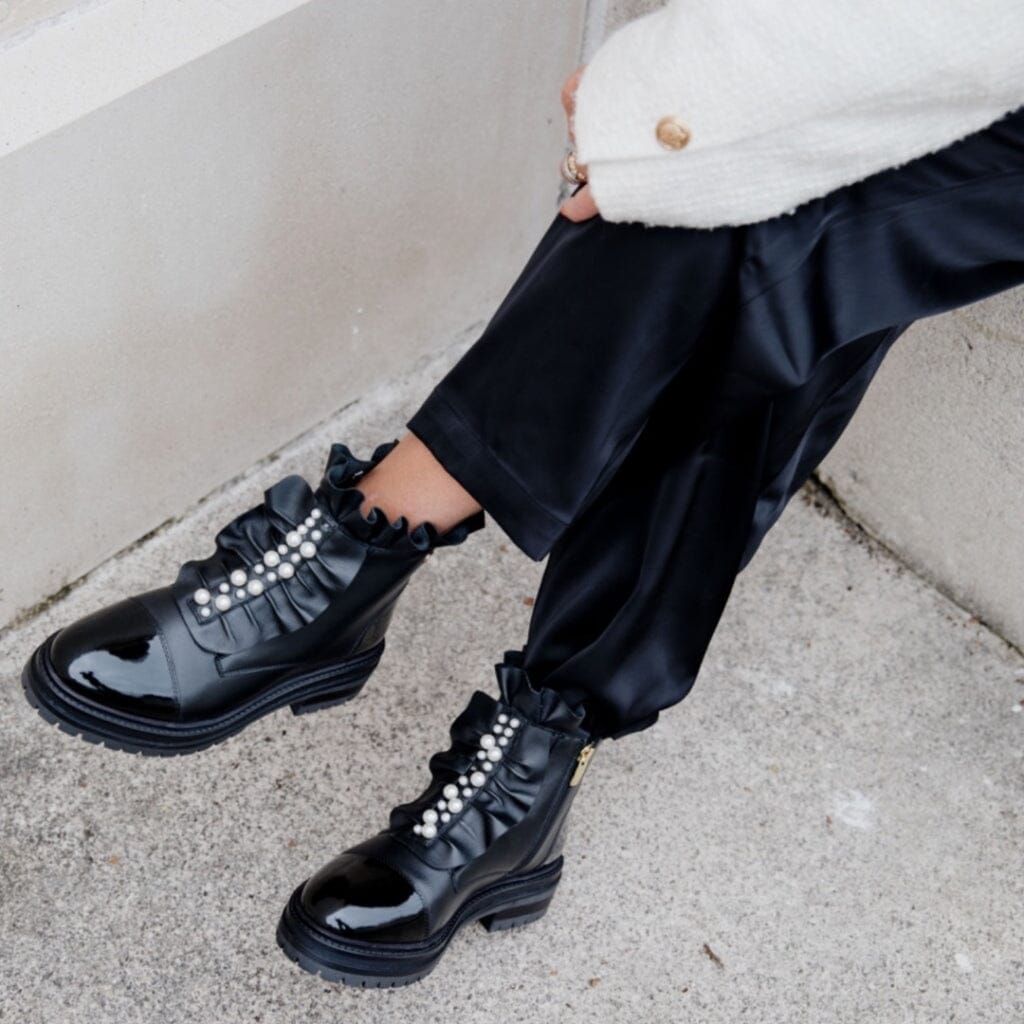 Copenhagen Shoes - Pretty Pearls - 0001 Black Støvler