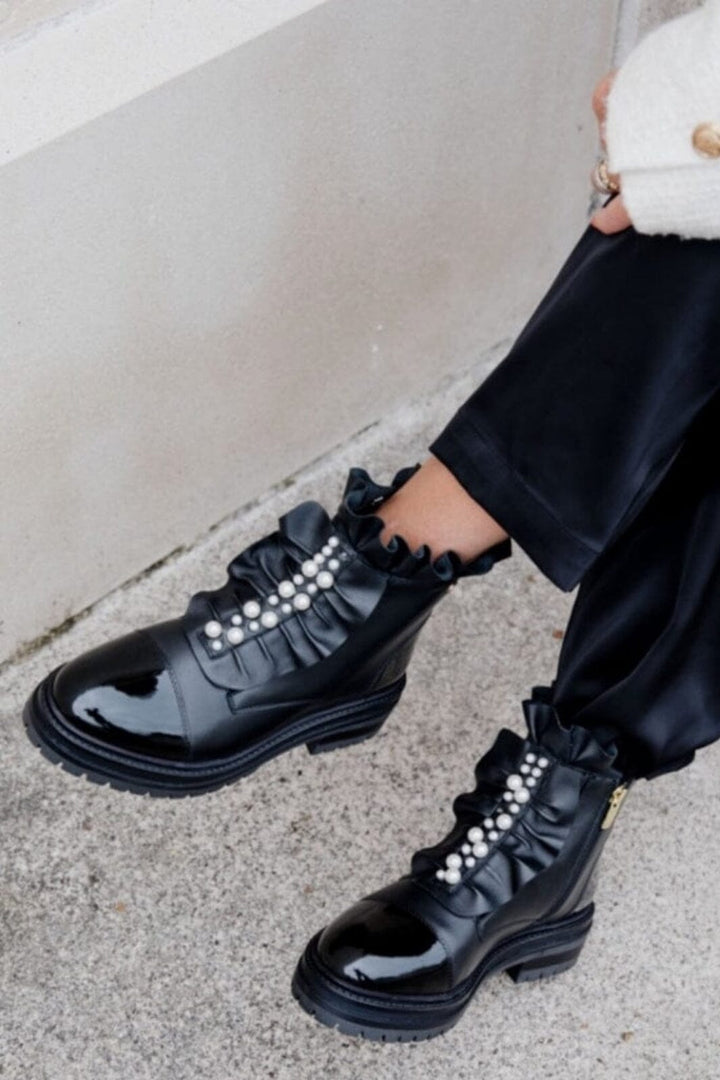 Copenhagen Shoes - Pretty Pearls - 0001 Black Støvler
