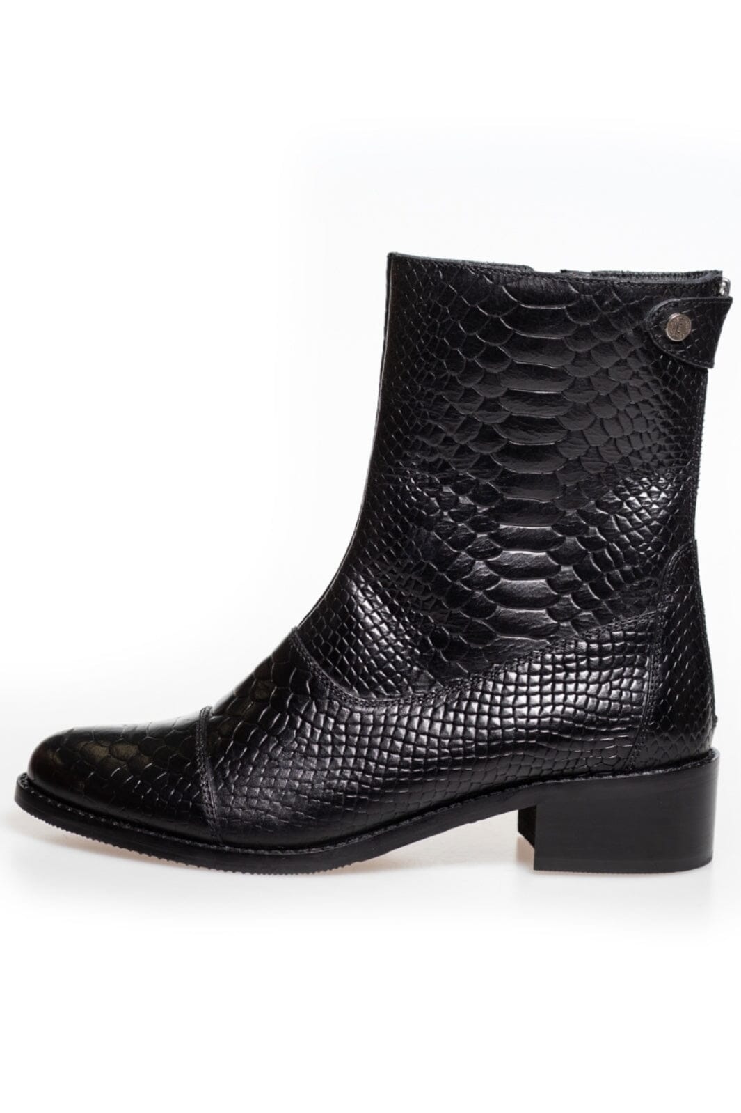 Copenhagen Shoes - She Crocco - Black Støvler