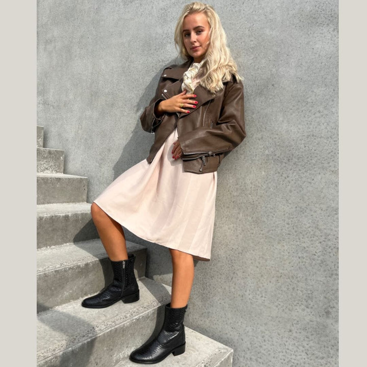 Copenhagen Shoes - She Croco - Black Støvler