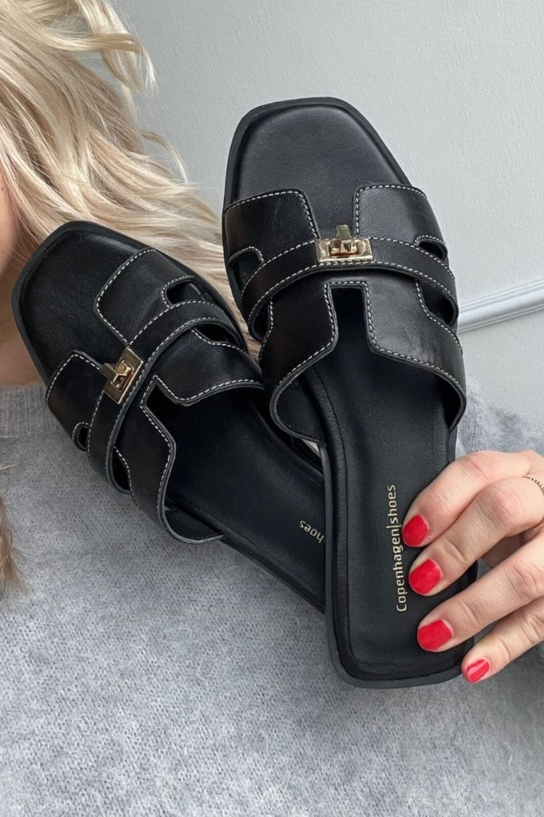 Copenhagen Shoes - Women'S World CS8463 - 0003 - Black Sandaler