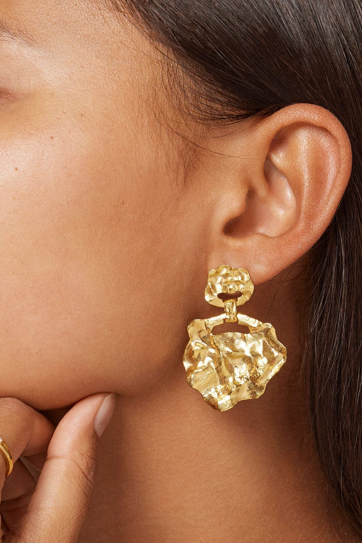 Enamel Copenhagen - Earring, Windy Large - 925S/Gp/M Øreringe