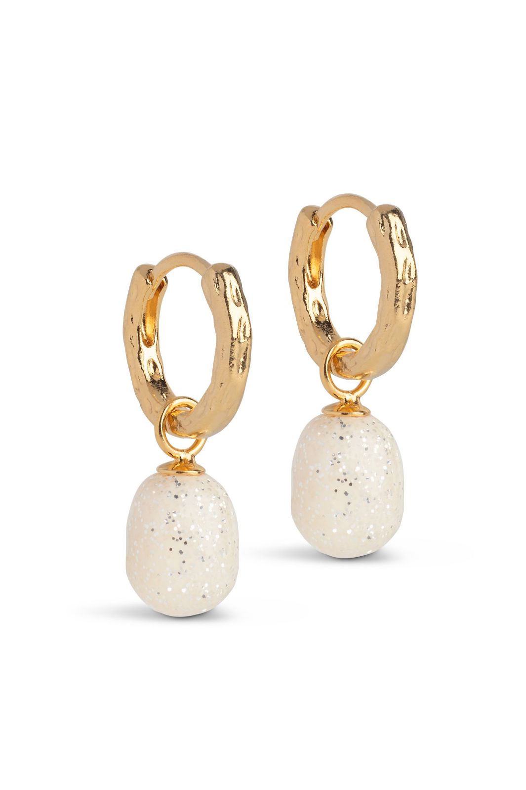 Enamel Copenhagen - Hoops, Significant Enamel E429G - Sparkle Øreringe