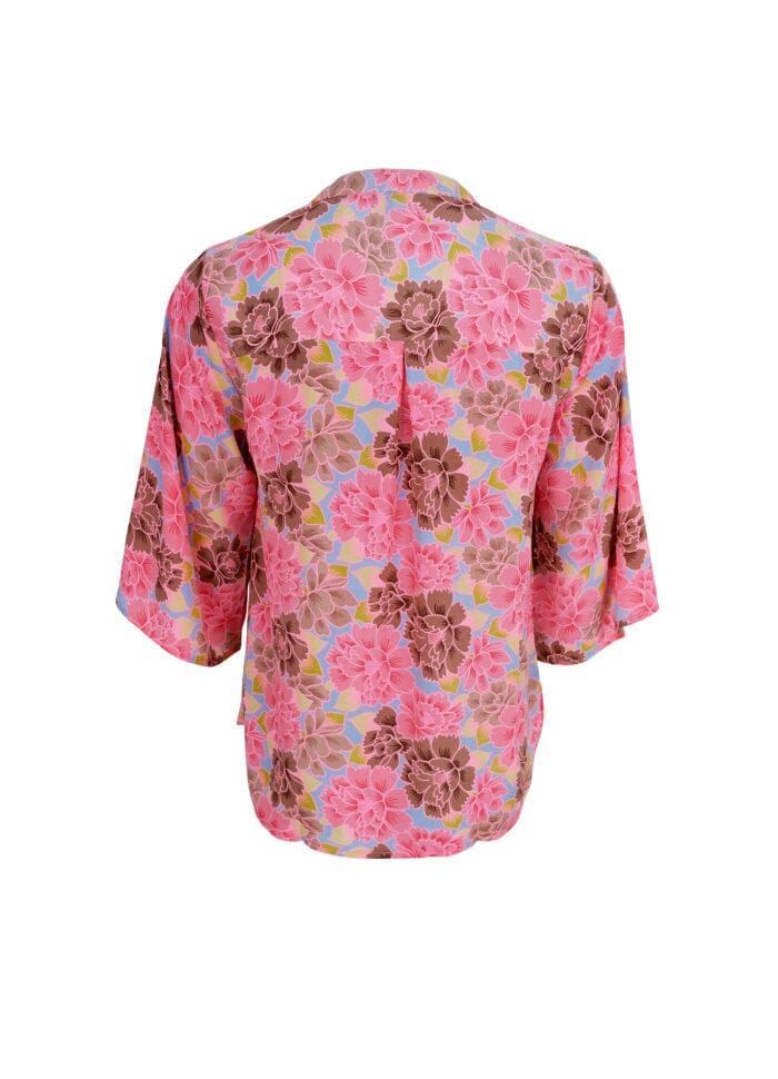 Forudbestilling - Black Colour - Bcluna Flared Sleeve Blouse - Blossom Candy