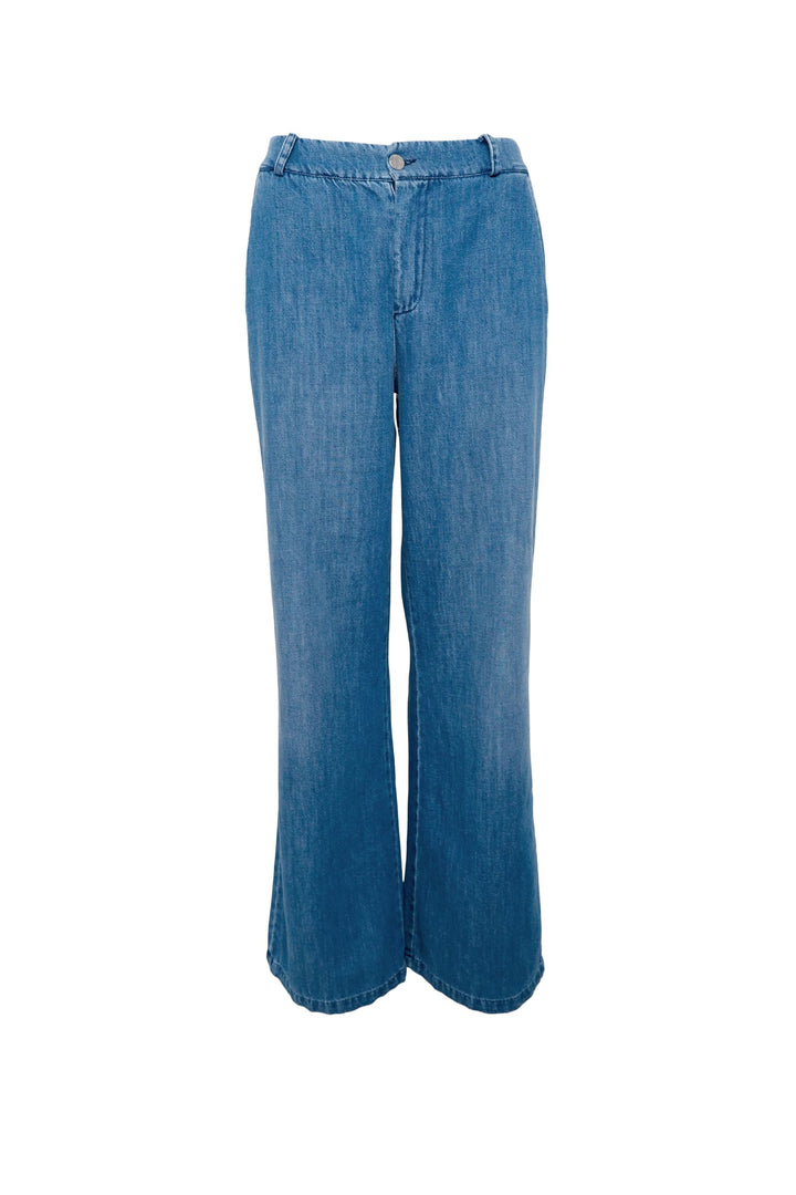 Forudbestilling - Black Colour - Bcnettie Box Jeans - Mid Blue Bukser