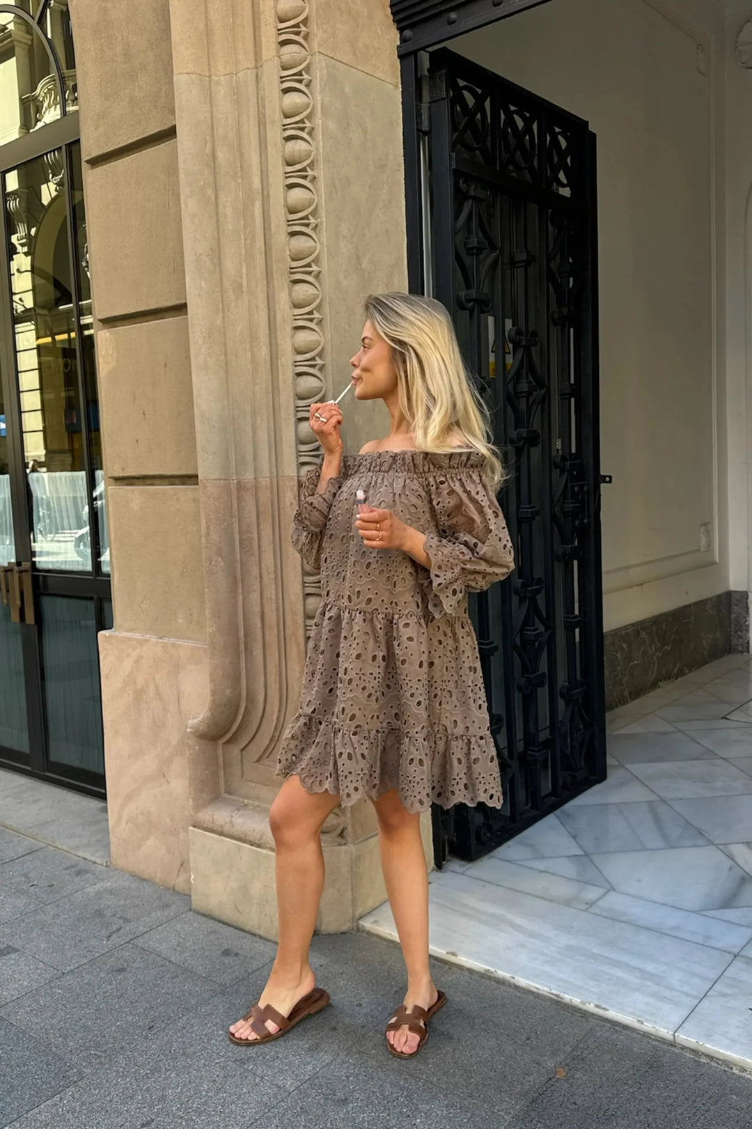 Forudbestilling - BYIC - Sigridic Dress - mocca Mocca Kjoler