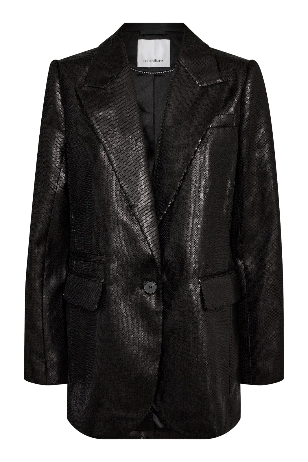 Forudbestilling - Co´couture - Bondcc Sequin Single Blazer 30256 - 96 Black Blazere