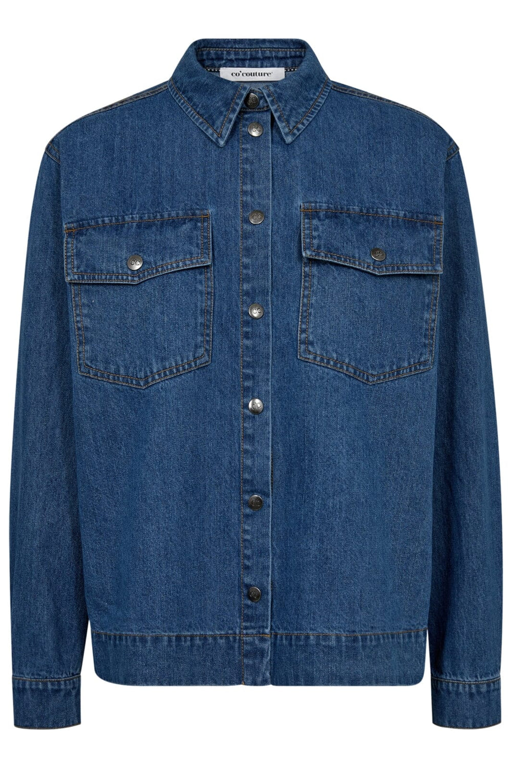 Forudbestilling - Co´couture - Delinacc Denim Shirt 35724 - 555 Dark Denim Skjorter