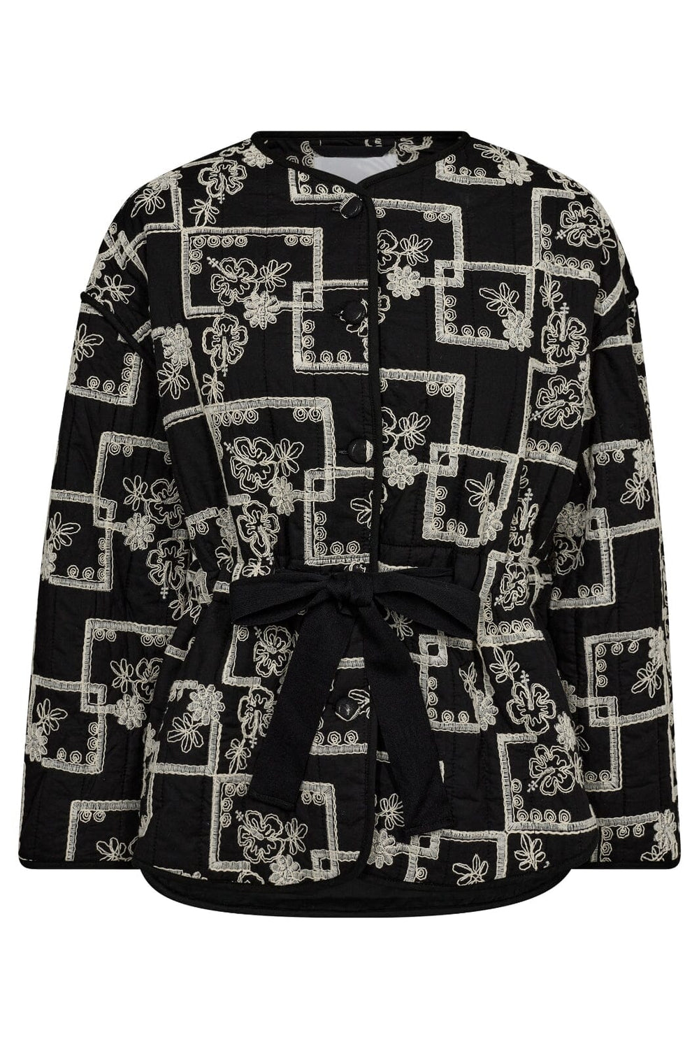 Forudbestilling - Co´couture - Embroiderycc Quilt Jacket 30282 - 96 Black Jakker