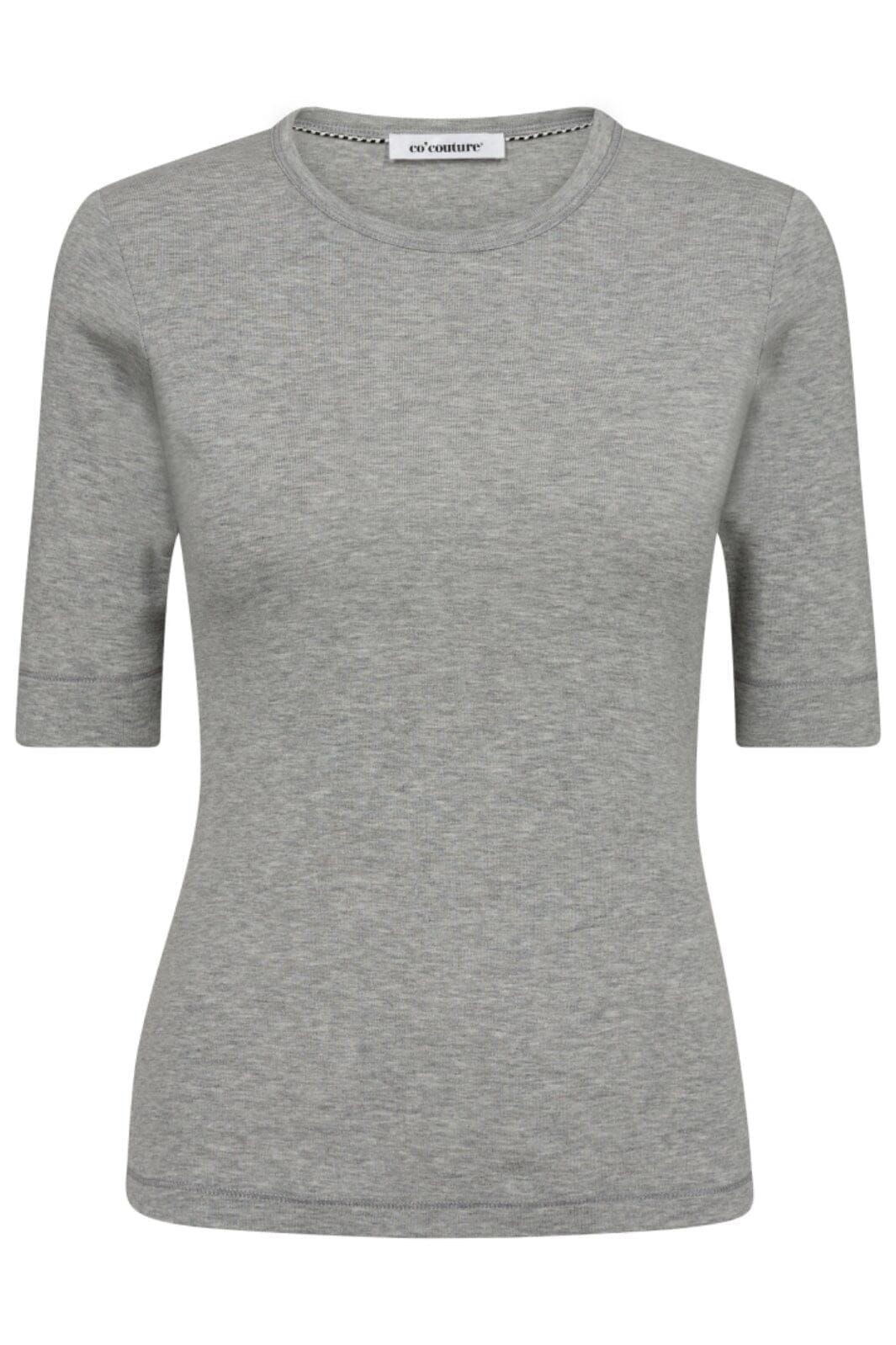 Co´couture - Grannycc Ss Tee 33016 - 57 Grey Melange T-shirts
