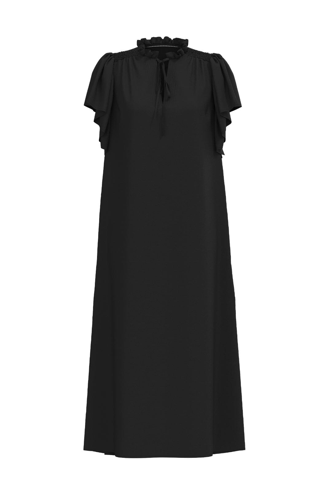 Forudbestilling - Co´couture - Heracc Ss Frill Dress 36421 - 96 Black Kjoler
