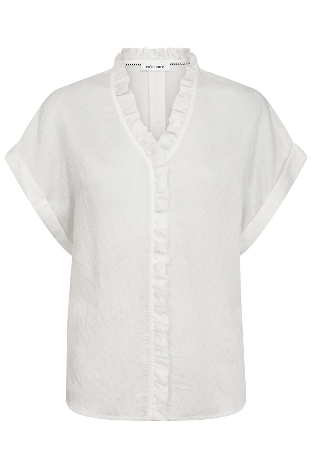 Co´Couture - Mollycc Frill Top 35901 - 11 - Off White