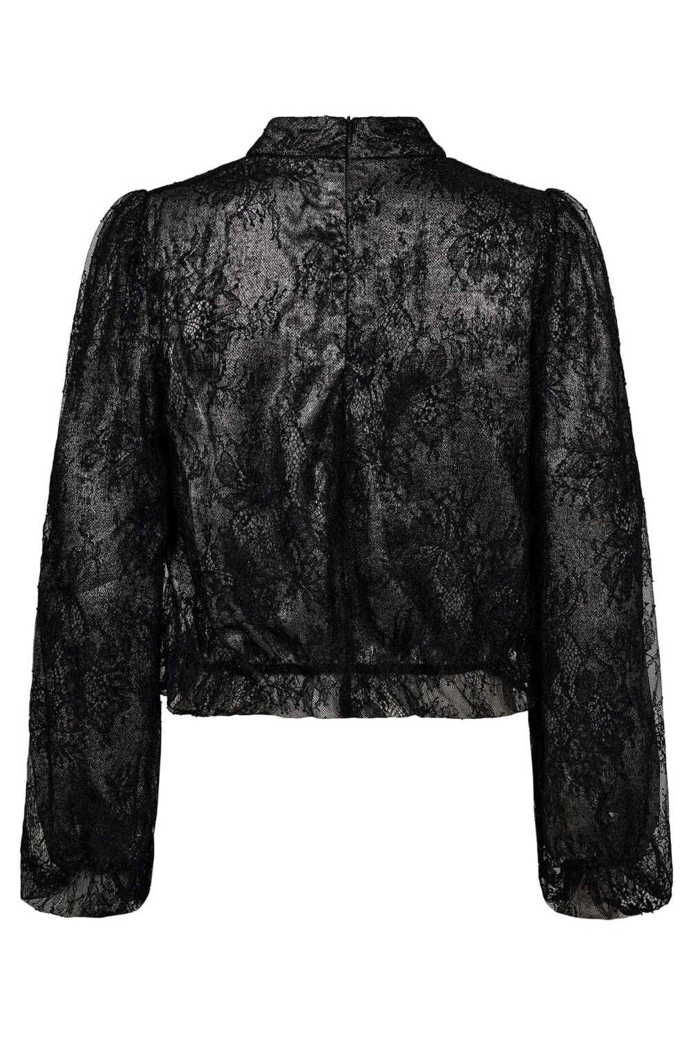 Forudbestilling - Co´couture - Similicc Lace Balloon Blouse 35636 - 96 Black Bluser