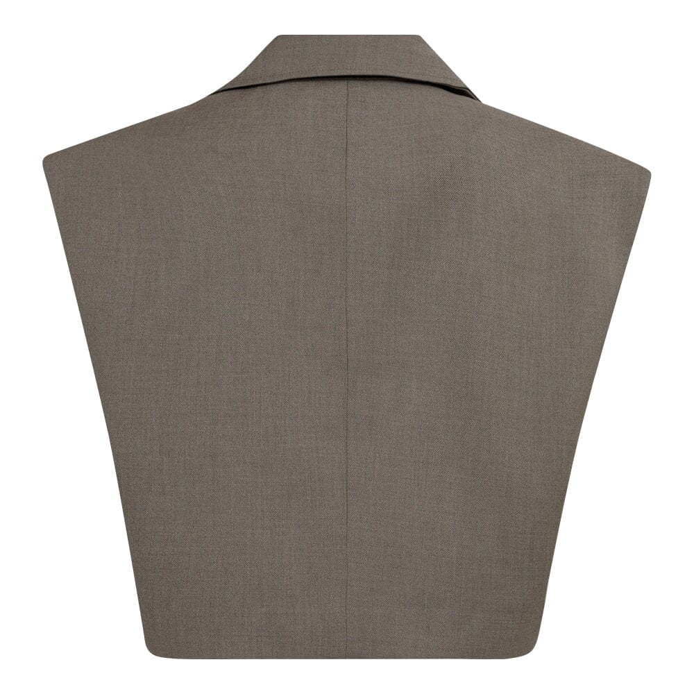 Forudbestilling - Co´couture - Vidacc Crop Waistcoat 30194 - 154 Walnut Blazere