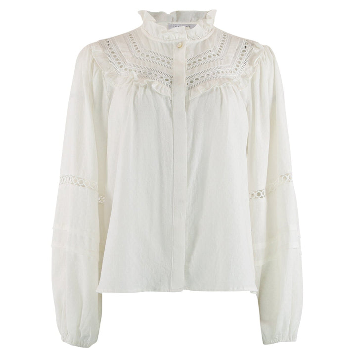 Forudbestilling - Continue - Sienna Emb - White Bluser