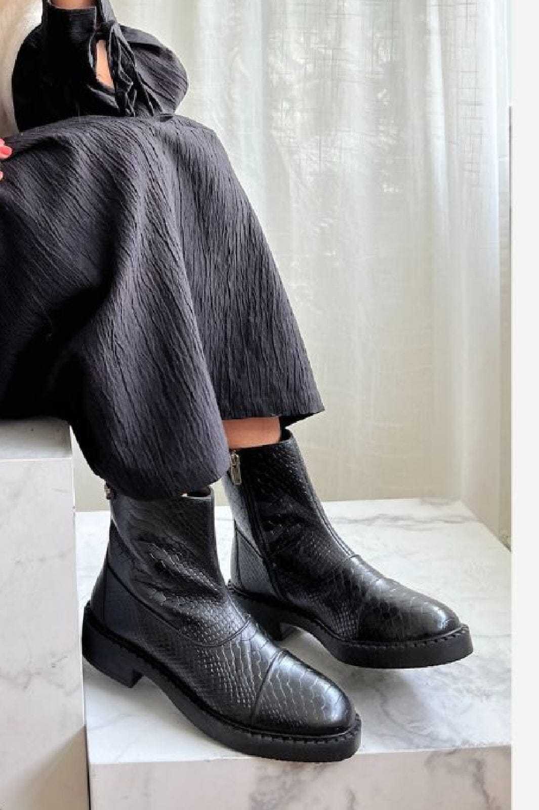 Forudbestilling - Copenhagen Shoes - Amie Boots - 0001 Black Støvler