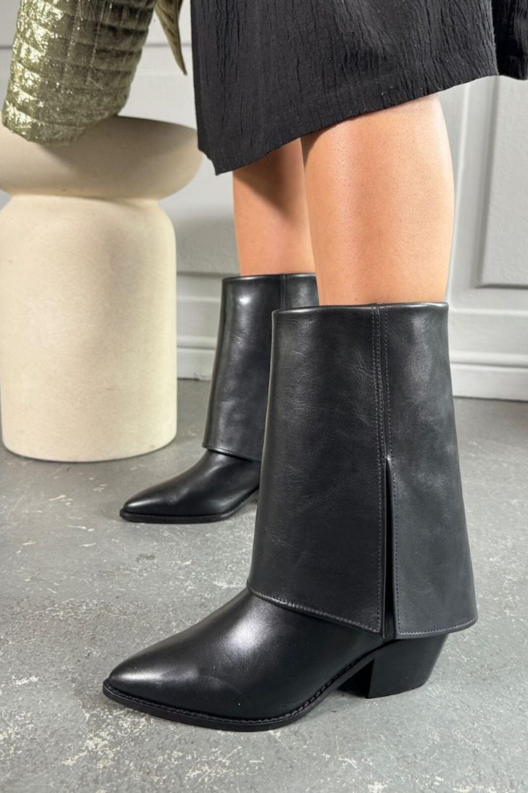 Forudbestilling - Copenhagen Shoes - Falling High/Pre Order. Del End Sept - 0001 Black Støvler