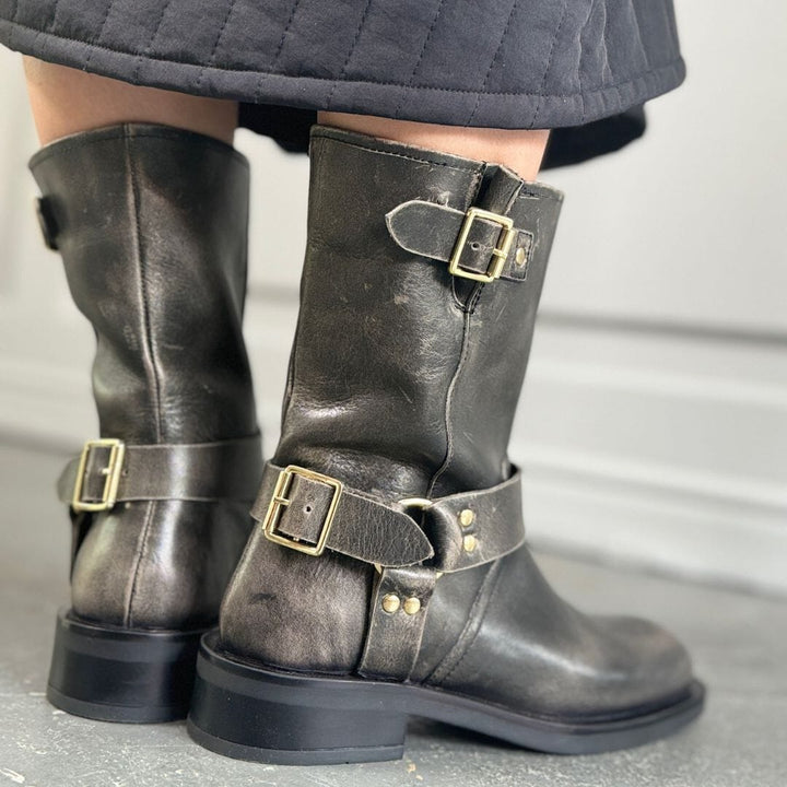 Forudbestilling - Copenhagen Shoes - Heartbeat - 407 Black/Grey Støvler