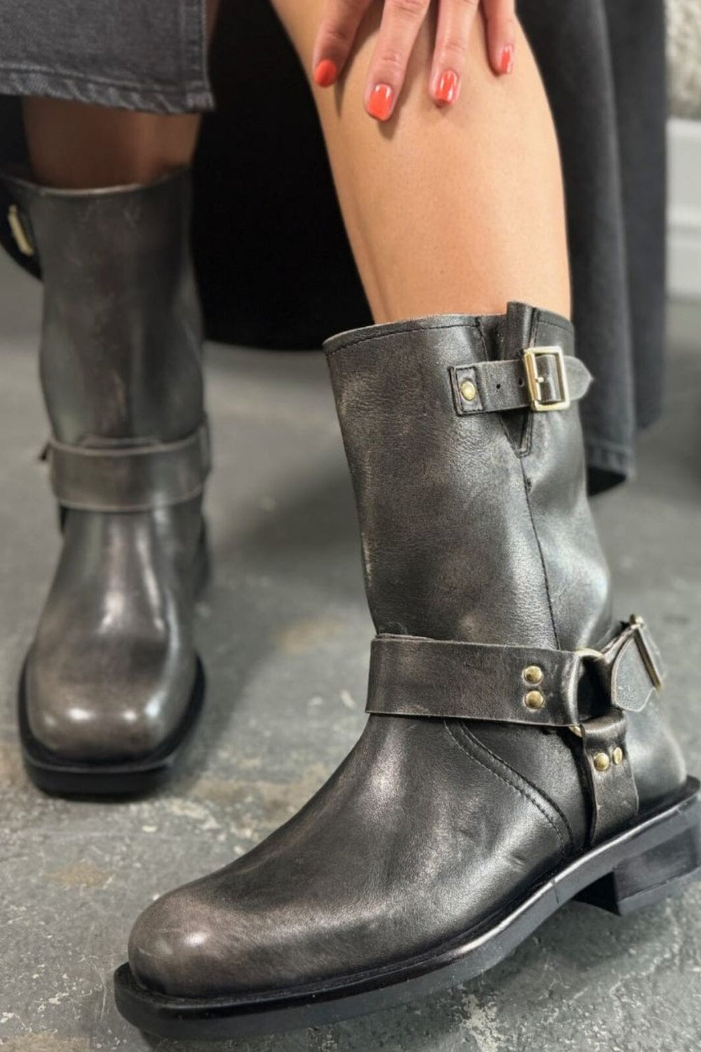 Forudbestilling - Copenhagen Shoes - Heartbeat - 407 Black/Grey Støvler