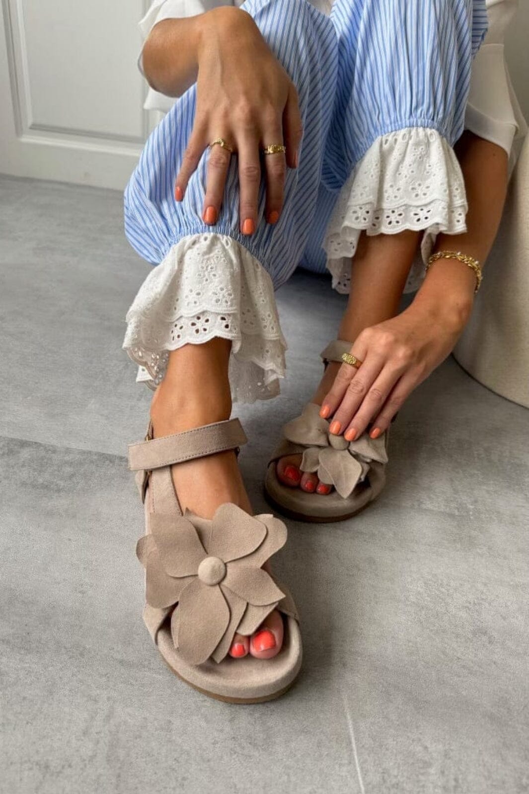 Forudbestilling - Copenhagen Shoes - My Flowers - 0301 Biscuit Sandaler